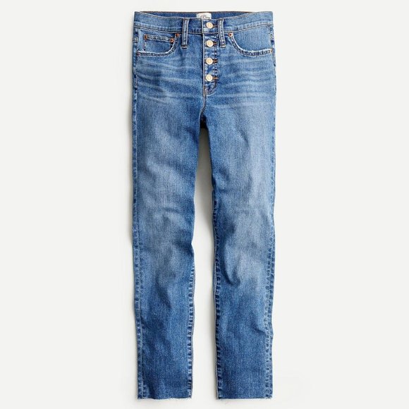 J Crew Sz 31 Jean 9” High Rise Toothpick Buffalo W - Picture 1 of 9
